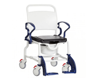 כסא גלגלים למקלחת מרופד ורחב