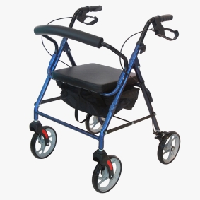 רולטור הליכון למבוגרים 4 גלגלים ומושב